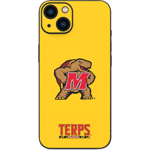 University of Maryland Terps Yellow iPhone 15 Plus Skin