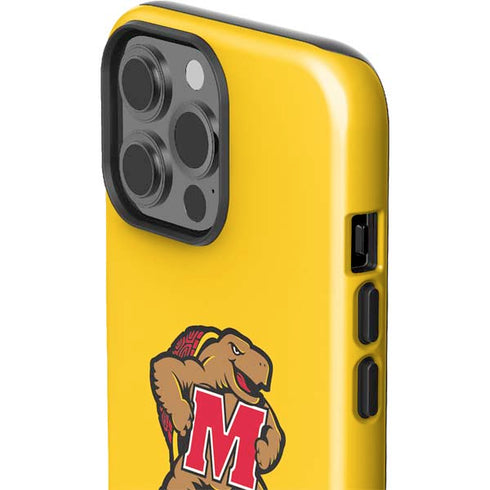 University of Maryland Terps Yellow iPhone 15 Pro Max Impact Case