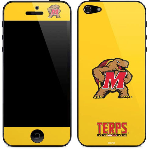 University of Maryland Terps Yellow iPhone 5/5s/5SE Skin