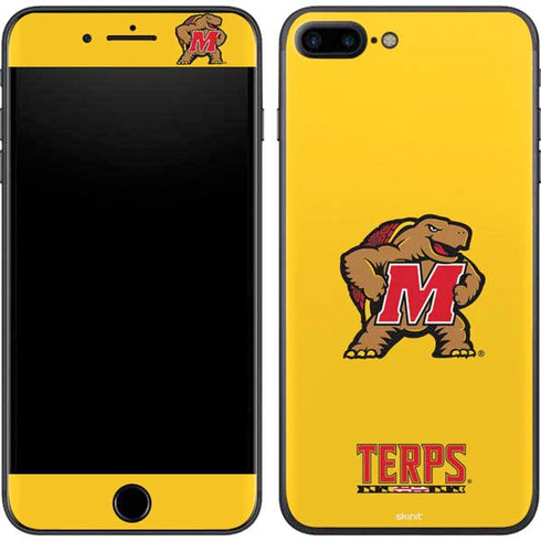 University of Maryland Terps Yellow iPhone 8 Plus Skin