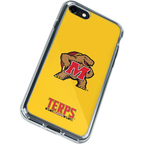 University of Maryland Terps Yellow iPhone SE (2nd & 3rd Gen) Clear Case