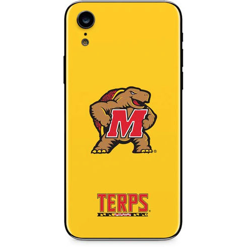 University of Maryland Terps Yellow iPhone XR Skin