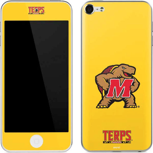 University of Maryland Terps Yellow Apple iPod Skin