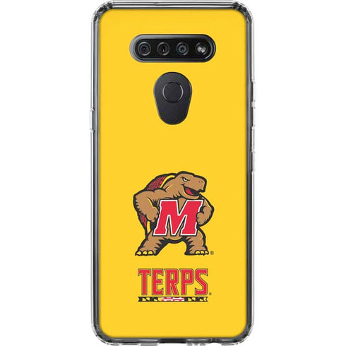 University of Maryland Terps Yellow LG K51/Q51 Clear Case