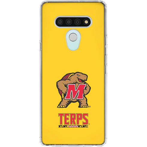 University of Maryland Terps Yellow LG Stylo 6 Clear Case