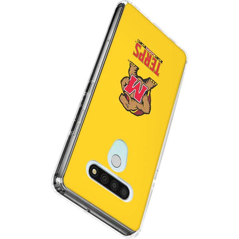 University of Maryland Terps Yellow LG Stylo 6 Clear Case