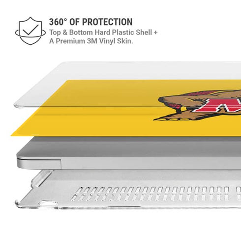 University of Maryland Terps Yellow MacBook Air 15in (2023-2025) Case plus Skin
