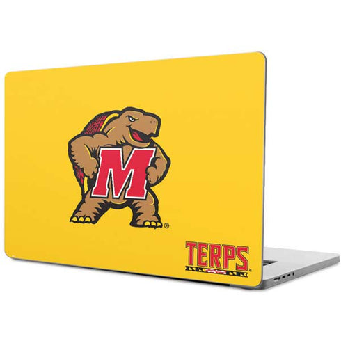 University of Maryland Terps Yellow MacBook Pro 14in (2021-24) Skin