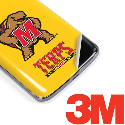 University of Maryland Terps Yellow Moto E5 Plus Skin