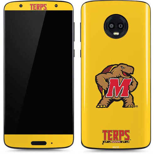 University of Maryland Terps Yellow Moto G6 Skin