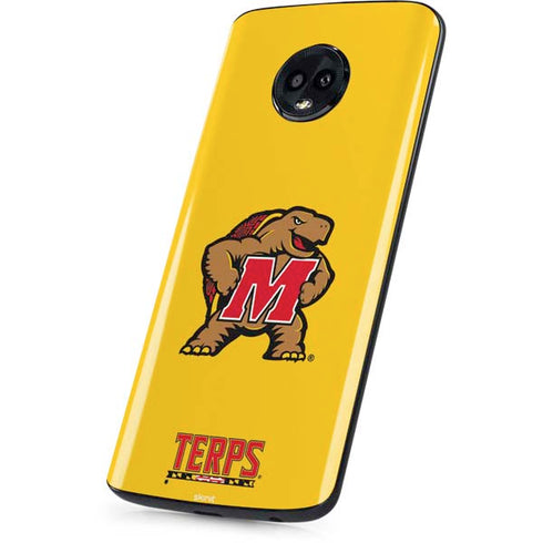 University of Maryland Terps Yellow Moto G6 Skin