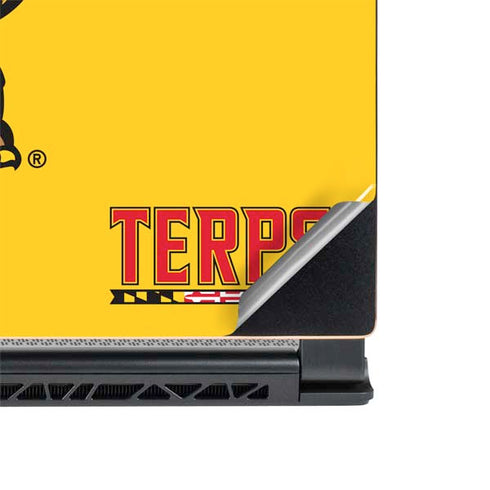 University of Maryland Terps Yellow MSI GS65 Stealth Laptop Skin