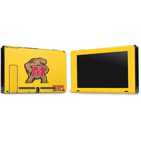 University of Maryland Terps Yellow Nintendo Switch Bundle Skin