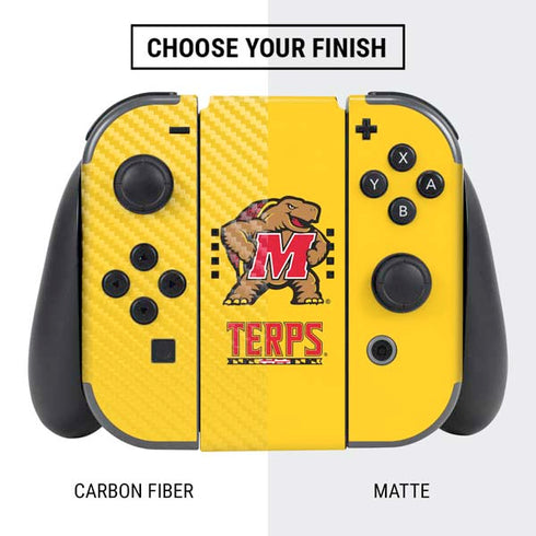 University of Maryland Terps Yellow Nintendo Switch Bundle Skin