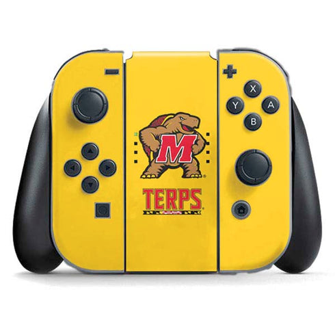 University of Maryland Terps Yellow Nintendo Switch (2017-2021) Joy-Con Controller Skin
