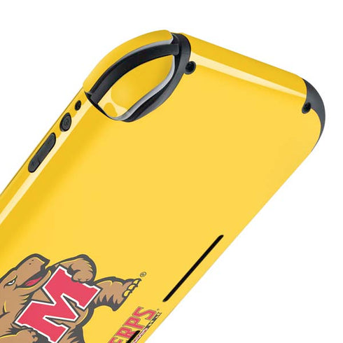 University of Maryland Terps Yellow Nintendo Switch Lite Skin