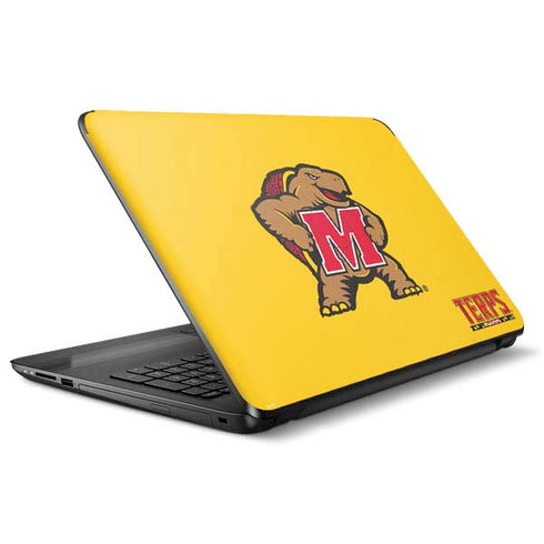 University of Maryland Terps Yellow HP Notebook Skin