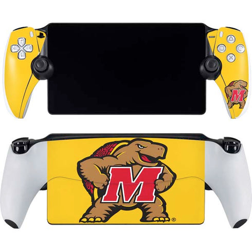 University of Maryland Terps Yellow PlayStation Portal Remote Player Skin