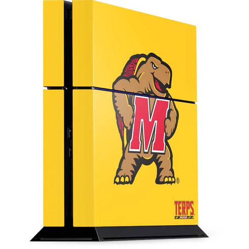 University of Maryland Terps Yellow PS4 Console Skin