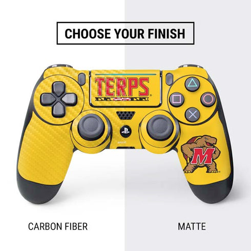 University of Maryland Terps Yellow PS4 Slim Bundle Skin