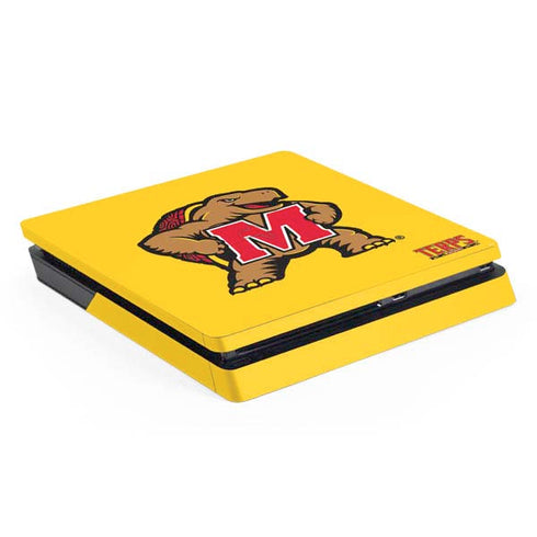 University of Maryland Terps Yellow PS4 Slim Skin