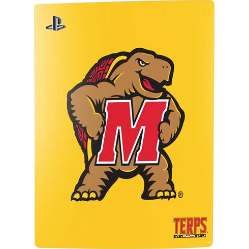University of Maryland Terps Yellow PS5 Console Skin