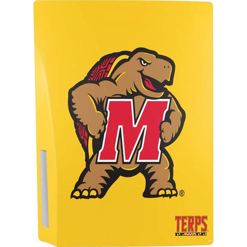 University of Maryland Terps Yellow PS5 Console Skin