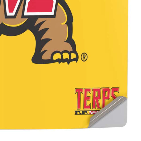 University of Maryland Terps Yellow PS5 Slim Disk Console Skin