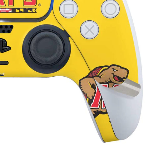 University of Maryland Terps Yellow PS5 Slim Digital Edition Bundle Skin