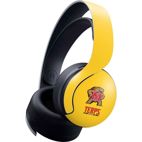 University of Maryland Terps Yellow PULSE 3D Wireless Headset for PS5 Skin