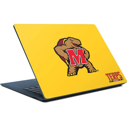 University of Maryland Terps Yellow Surface Laptop Skin