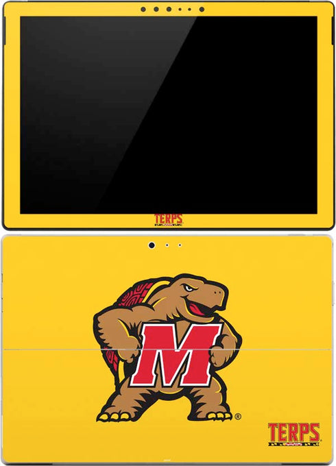 University of Maryland Terps Yellow Surface Pro (2017) Skin