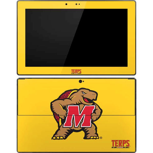 University of Maryland Terps Yellow Surface Pro Tablet Skin
