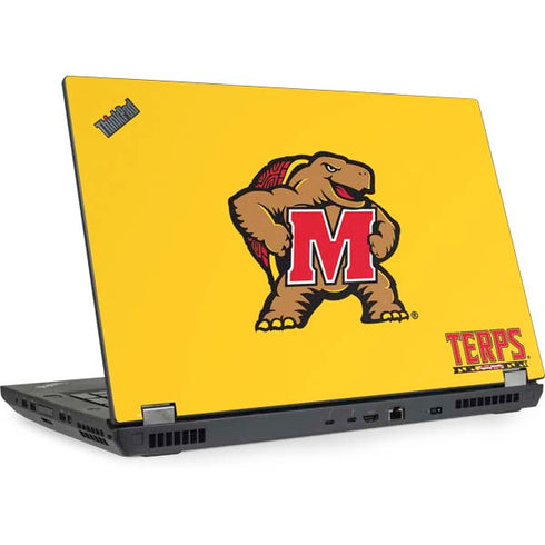 University of Maryland Terps Yellow Lenovo ThinkPad Skin