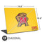 University of Maryland Terps Yellow Universal Laptop 18in (14.6 x 10.6in) Skin