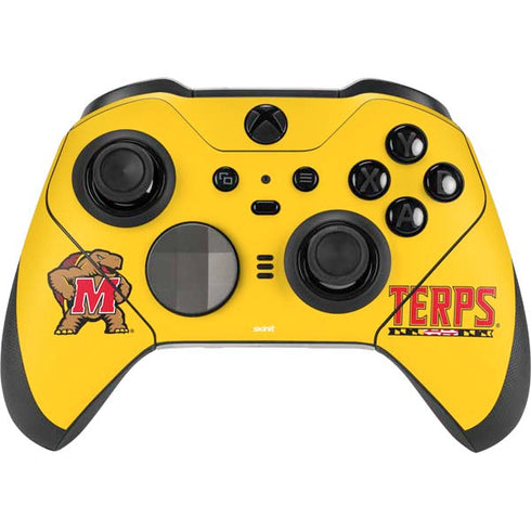 University of Maryland Terps Yellow Xbox Elite Wireless Controller Series 2 Skin