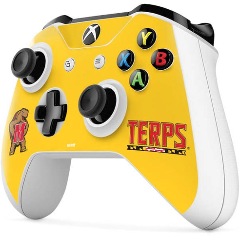 University of Maryland Terps Yellow Xbox One S All-Digital Edition Bundle Skin