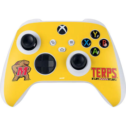 University of Maryland Terps Yellow Xbox Series S Controller Skin