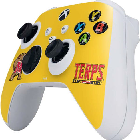 University of Maryland Terps Yellow Xbox Series S Controller Skin