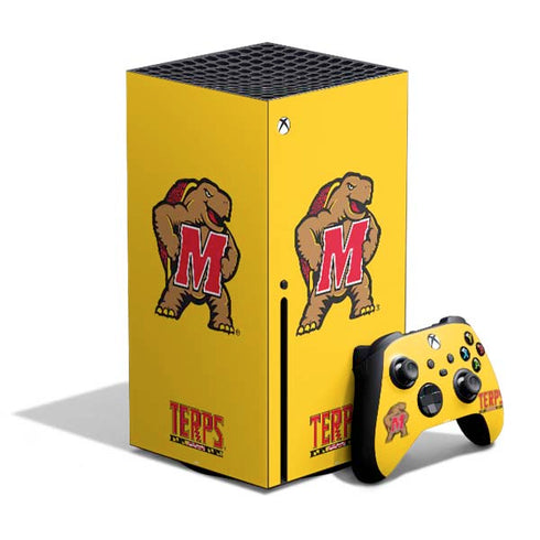 University of Maryland Terps Yellow Xbox Series X Bundle Skin