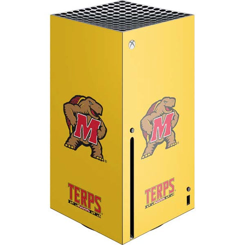 University of Maryland Terps Yellow Xbox Series X Console Skin