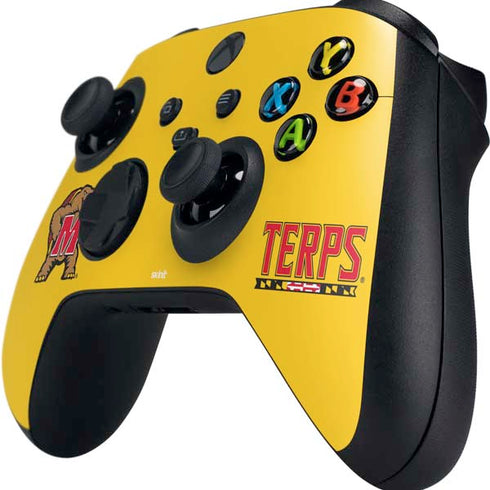 University of Maryland Terps Yellow Xbox Series X Controller Skin