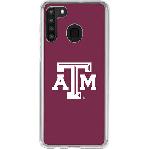 Texas A&M University TAM Galaxy A21 Clear Case
