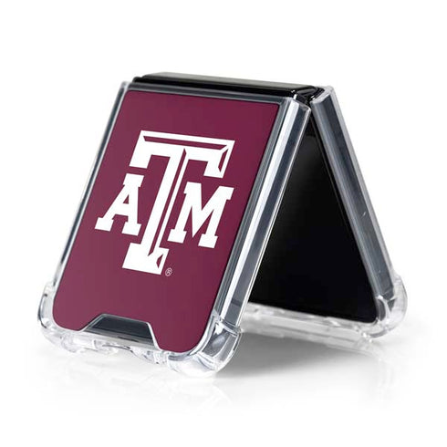 Texas A&M University TAM Galaxy Z Flip5 5G Clear Case