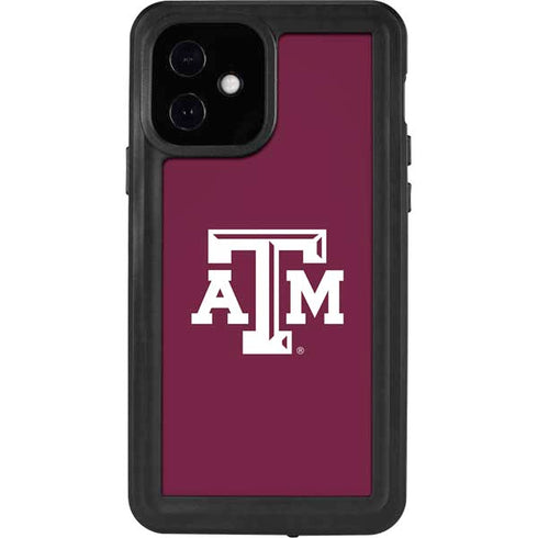 Texas A&M University TAM iPhone 12 Waterproof Case