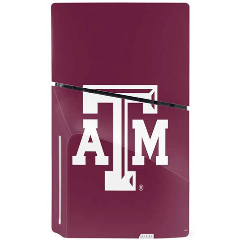 Texas A&M University TAM PS5 Slim Disk Console Skin