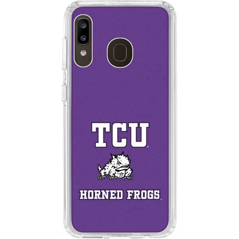 Texas Christian University Mascot Galaxy A20 Clear Case