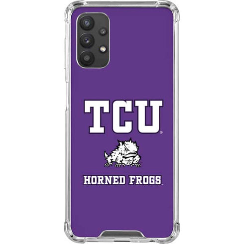 Texas Christian University Mascot Galaxy A32 5G Clear Case