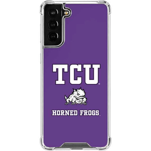 Texas Christian University Mascot Galaxy S21 FE Clear Case
