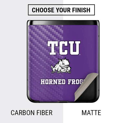 Texas Christian University Mascot Galaxy Z Flip Skin